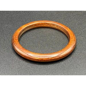 Vintage Smooth Wood Bangle Bracelet #2